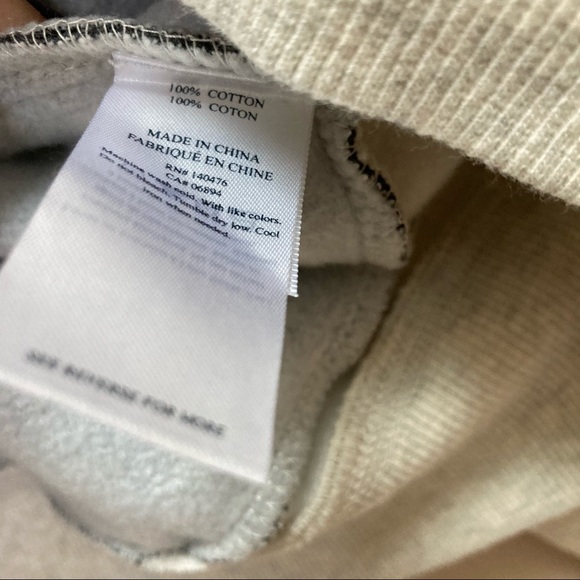 Faherty Striped Grey Ripple Pullover Cotton Hoodie - Picture 6 of 9